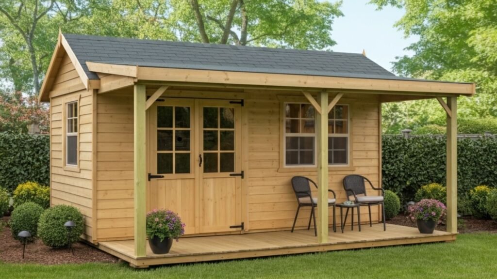 Storage Building with Porch